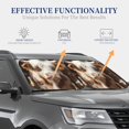 thumbnail image 4 of Easygdp Cow With Butterflies for 2 PCS Foldable Car Sun Shade Front Windshield Sun Protection Cover for Car, SUV, Truck-Small, 4 of 6