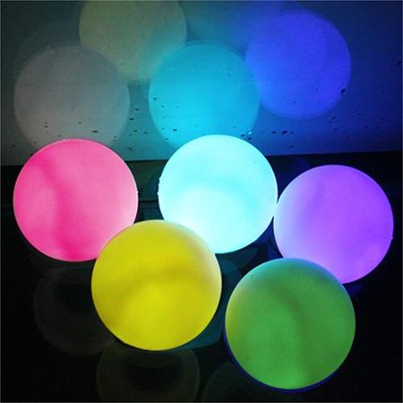AGPtek 1 Pack Mood Light Garden Deco LED Flashing Ball Floating Ball for Pool Ponds Parties 1 (Best Led Pond Lights)