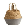 thumbnail image 3 of Nearly Natural Decorative 14" Boho Chic Handmade Cotton/Jute Basket Planter, 3 of 4