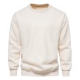 thumbnail image 1 of AIOPESON, sudaderas de gran tamaño de lana de cordero para hombre, sudadera de oso de peluche para amantes sólidos, suéter cálido para otoño e invierno AIOPESON Sudadera Poliéster, 1 of 7