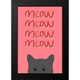 thumbnail image 2 of Navas, Emily 13x18 Black Modern Framed Museum Art Print Titled - Meow, 2 of 5