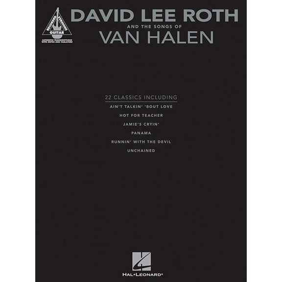 Guitar Recorded Versions: David Lee Roth and the Songs of Van Halen (Paperback)