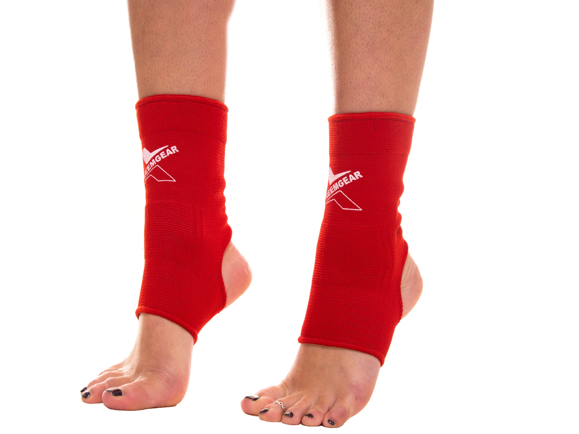 Physio Top Gym Kickboxing Thai Boxing Ankle Supports BLACK/RED JUNIOR 
