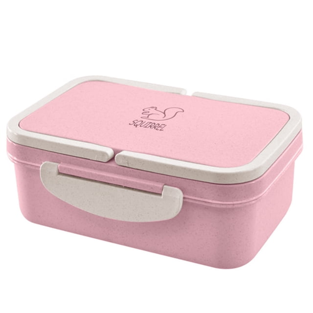 Giyblacko Food Storage Containers Lunch Box Portable Wheat Straw Picnic Microwave Bento Food Storage Container Hot