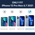 thumbnail image 2 of Entronix Funda Delgada y Transparente Diseñada para iPhone 13 Pro Max, Parte Trasera Rígida Antiamarilleo, Marco de TPU Suave, Transparente, 2 of 5
