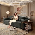 thumbnail image 5 of 71" Modern Corduroy Small Loveseat, Cloud Memory Foam Compressed Couch in a Box, Boneless Space-Saving Sofa for Living Room Bedroom Apartment, No Assembly, 5 of 8