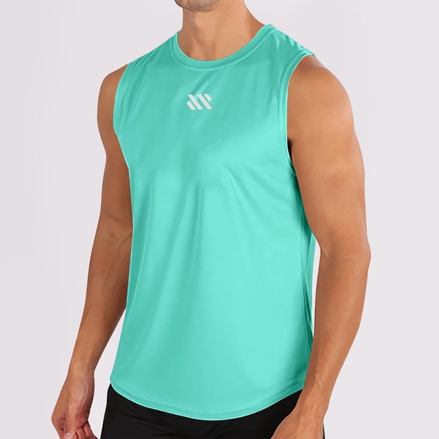 Styesk Débardeurs Hommes Mode Col Rond Couleur Unie Maille Séchage Sans Manches