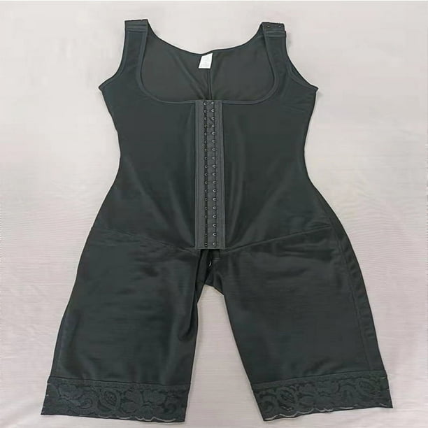Corsé de una pieza europeo y americano con encaje que contrae el vientre, ropa interior ajustada que moldea el cuerpo y levanta las caderas