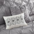 thumbnail image 4 of 7 Piece Embroidered Comforter Set King/Cal King/Grey, 4 of 4