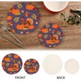 thumbnail image 4 of SKYSONIC Thanksgiving Day Elements Pot Holders Trivets, 2 Pcs Heat Resistant Trivets,Turkey Pumpkin Cotton Thread Weave Mats for Hot Pads Pans Pot Bowl Teapot for Kitchen Decor, 4 of 7