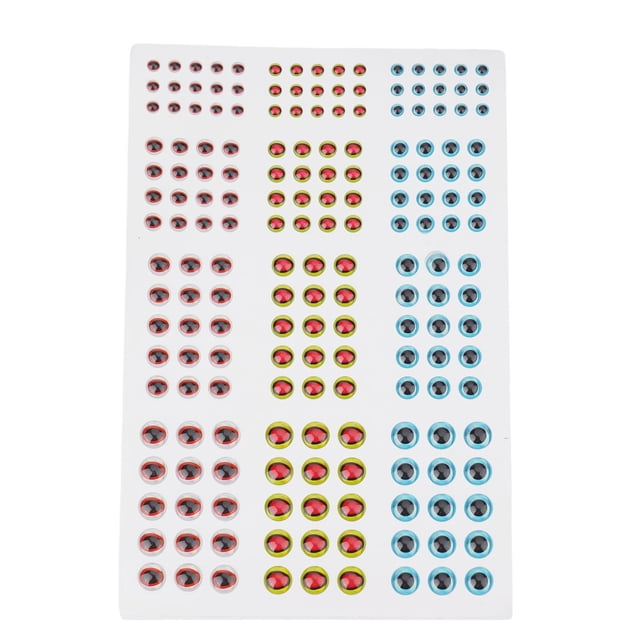 183 Pcs/lot Fishing Lure Eyes Holographic 3D 3-6mm Artificial Fish Eyes Sticker