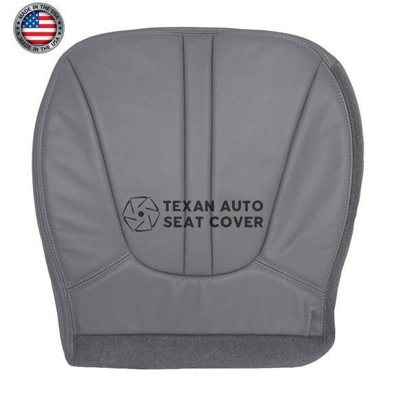 1997, 1998, 1999, 2000, 2001, 2002 Ford Expedition Eddie Bauer, XLT with Leather, 4x4, 2WD, 4.6L, 5.4L Driver Bottom Leather Seat Cover Gray