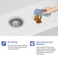 thumbnail image 6 of 21 in. Undermount Single Bowl Workstation Kitchen Sink in White Quartz Composite Round Corner with Bottom Grid, 6 of 11