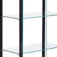 thumbnail image 4 of Gabinetes de sala de estar, muebles para el hogar, gabinete de vidrio templado transparente de 64 pulgadas, 2 puertas y 5 niveles con estantería,, 4 of 4