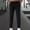 Black, variant on Men's Pants Elastic Waist Under $10 Solid Color Ice Silk Elastic Drawstring Casual Sports Pants