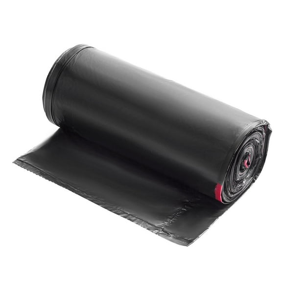 30 Gallon Trash Bags - 50 Count Drawstring Kitchen Garbage Bags, Extra Thick 0.98 MIL Durable Recycling Bin Liners, Tall Black Trash Bags for Home, Office, RV & Camping