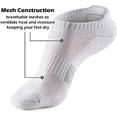 thumbnail image 3 of 5 Pairs Ankle Compression Socks for Men & Women, Low Cut Sport Socks for Running, Athletic, Cycling, Black, 3 of 6