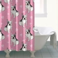 thumbnail image 4 of Pink French Bulldog Love Heart Shower Curtain 72"x72" ,Bathroom Decorative Shower Curtains Set with 12 Hooks,Modern Waterproof Washable Shower Curtain, 4 of 6