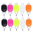 thumbnail image 3 of KAKOWELY 25pcs Fishing Accessories Luminous Fishing Wheel Stopper Thread Clip Thread Lock Thread Clip Fishing Line Clip Buckle Line Stopper (Mixed Color),0.79"X0.39"X0.39", 3 of 4