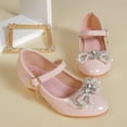 thumbnail image 7 of Otqutp Sneaker for Toddler Children Shoes Wth Single Shoes Soft Soled Pearl Rhinestone Decorative Single Shoes Student Performance High Heels Shoes, 7 of 7