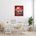 thumbnail image 5 of Stupell Industries Movie Nite Striped Vintage Cinema Popcorn Sign Graphic Art Luster Gray Floating Framed Canvas Print Wall Art, Design by Yvonne Coleman Burney, 5 of 5