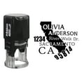 thumbnail image 5 of Printtoo Round Custom Address Return Rubber Stamp Self Inking California State Map Personalized Stamper, 5 of 6
