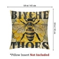 thumbnail image 4 of nygtbtfer Bee Day Pillow Set of 2, Decorative Throw Pillow Covers, Holiday Pillow Covers for Throw Cushion Case Sofa Couch Home Decor White, 4 of 7