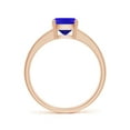 thumbnail image 2 of ANGARA Natural Cushion 1.6 ct Tanzanite Cocktail Ring with Diamonds in 14K Rose Gold for Women (Size-8x6mm) | December Birthstone, Anniversary, Jewelry Gift for Women | Natural Tanzanite Ring, 2 of 9