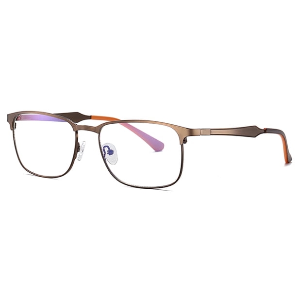 Gafas de moda antiluz azul Gafas de protección ocular para computadora Marco cuadrado de metal