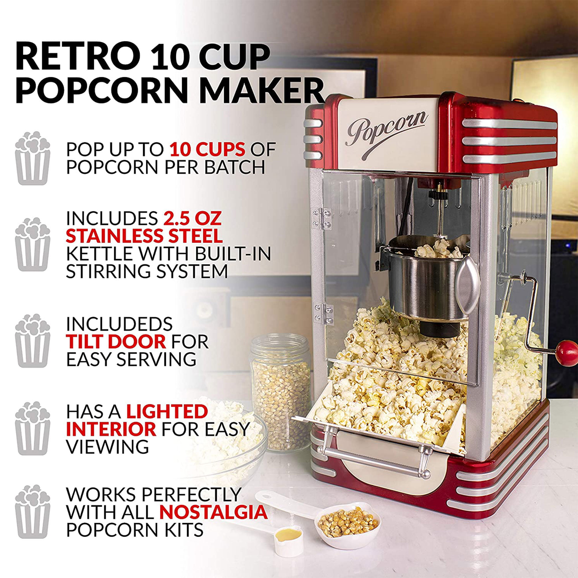 RKP630  Retro 2.5 oz Kettle Popcorn Maker 