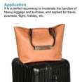 thumbnail image 5 of Unique Bargains Handbag Grip Protector Leather Handle Wrap, Golden Brown 2 Pack, 5 of 5
