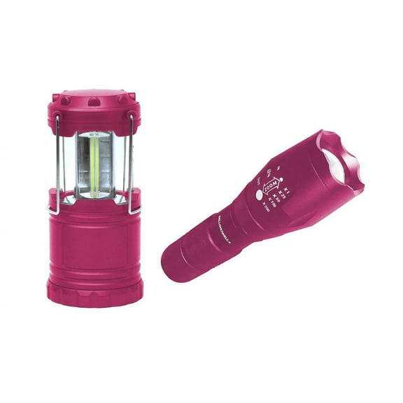 Bell   Howell Taclight Flashlight and Lantern Ultimate Camping Bundle ? As Seen on TV! Pink