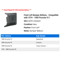 thumbnail image 2 of Front Left Bumper Bellows - Compatible with 1974 - 1989 Porsche 911 1975 1976 1977 1978 1979 1980 1981 1982 1983 1984 1985 1986 1987 1988, 2 of 2