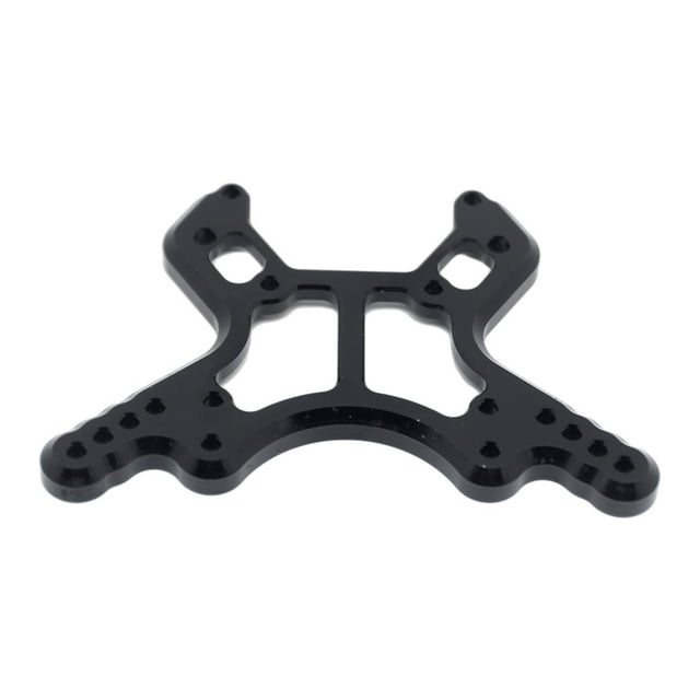 Piezas de actualización de torre de choque frontal de aleación de aluminio para Kraton 6S 1/8 Reemplazo de piezas monster Truck Model Car Negro