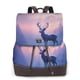 thumbnail image 1 of Disketp Night Sky Elk Mochila de Cuero para Mujer, Bolso de Espalda Antirrobo con Estilo para Viaje, Trabajo y Uso Diario, 1 of 4