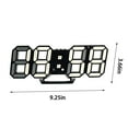 thumbnail image 3 of Reloj Despertador Digital, Reloj Electrónico de Pantalla Led Fotosensible 3D Automática, 23.5x9.3x1.8cm, Reloj Multifunción de Doble Propósito, Despertador de Luz, 3 of 8