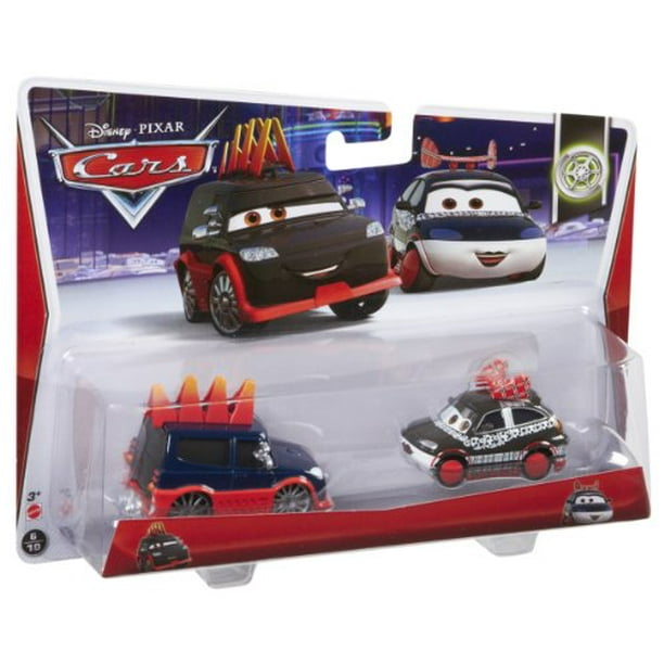 Disney Pixar Cars Yokoza et Fille sur le Pont Véhicule Moulé sous Pression, Pack de 2