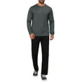 thumbnail image 2 of SUÉTER DE PULLOVER DE PUNTO SUAVE DE MANGA LARGA DE CUELLO REDONDO CLÁSICO PARA HOMBRE INSPIRAR CHIC COLOR SÓLIDO L GRIS OSCURO, 2 of 6