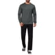 thumbnail image 2 of SUÉTER DE PULLOVER DE PUNTO SUAVE DE MANGA LARGA DE CUELLO REDONDO CLÁSICO PARA HOMBRE INSPIRAR CHIC COLOR SÓLIDO L GRIS OSCURO, 2 of 6