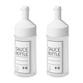 thumbnail image 1 of 2 botellas de salsa exprimibles con etiqueta grabable, botellas dispensadoras de condimentos con 6x6x182 cm 250 ml, 1 of 9