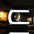 thumbnail image 5 of AKKON - For [U Neon Bar Style] [Black] 2014 2015 Chevy Silverado 1500 LED DRL Projector LH + RH Side Headlights, 5 of 7