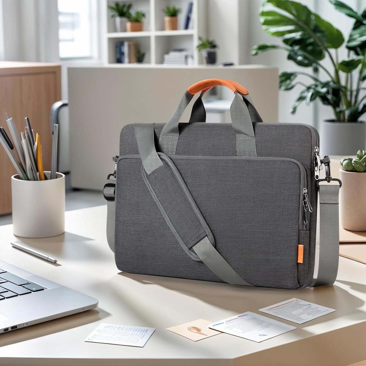 Mirlewaiy Laptop Sleeve Case Bag Compatible with HP Lenovo Dell ASUS Acer 14 inch, HP Stream 14, Dell Latitude 14/Inspiron 14,Lenovo IdeaPad/ASUS ZenBook 14-Grey