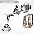 thumbnail image 6 of Xoenoiee Corgi Dog Paw Bone Print Kids Clear Backpack for Girls See Through Preschool Kindergarten Elementary School Backpack Transparent Bookbag Schoolbag Daypack with Adjustable Padded Straps, 6 of 7