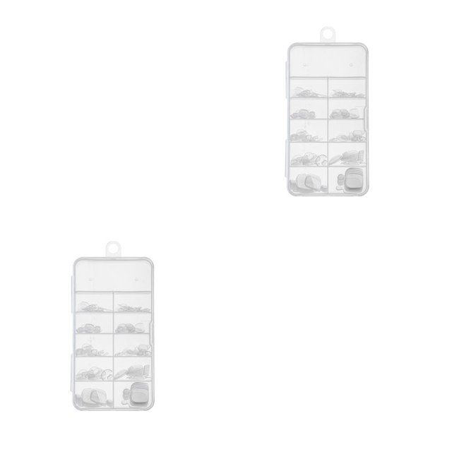 Wweixi Toe Nail Tips Transparent Lightweight Fine Workmanship Unique Design Exquisite Appearance Distinctive Fake Sticker Natural Color 2Set