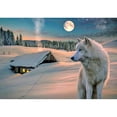 thumbnail image 1 of Diamond Painting (DE5208) Square Wolf Animal 5D DIY Home Art Wall Picture (B189) 20X30cm FLhrweasw Nuevo, 1 of 1