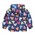 thumbnail image 3 of Landzoo Windproof Coats Toddler Boys Girls Cartoon Prints Casual Light Coat Hooded Jacket Windproof Zipper Outwear Loose Comfortable, 3 of 3