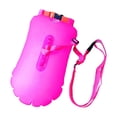 thumbnail image 2 of Bolsa para equipo de boya de natación, flotador y bolsa impermeable de PVC de colores brillantes. Rosa 13L, 2 of 8