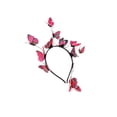 thumbnail image 1 of QualitChoice Bandeau Boho Papillon Couronne pour Femmes Mariage Fête Rose Rouge, 1 of 6