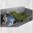 thumbnail image 6 of Mountains Soft Flannel Fleece Blanket, Natural Landscape with Fall Foliage with Aspen Trees Maroon Bells and Snowy Hills, Cozy Plush for Indoor and Outdoor Use, 50" x 60", Multicolor, by Ambesonne, 6 of 6