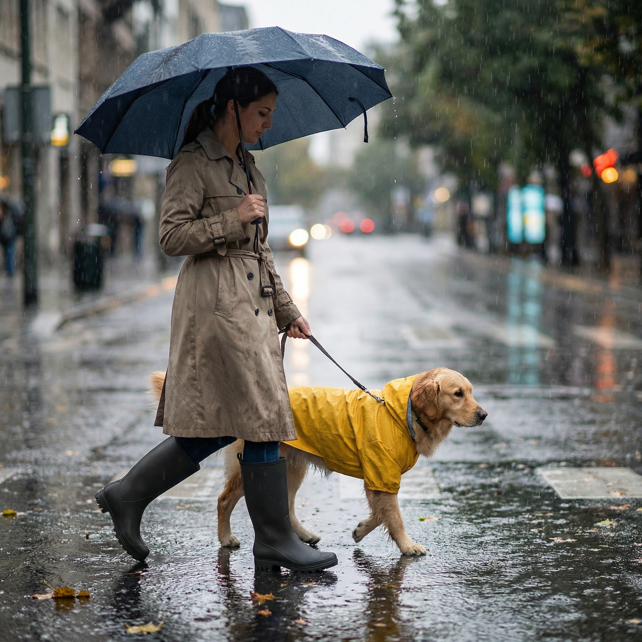 SMILIN Women's Rubber Wide Calf Rain Boots photo 7